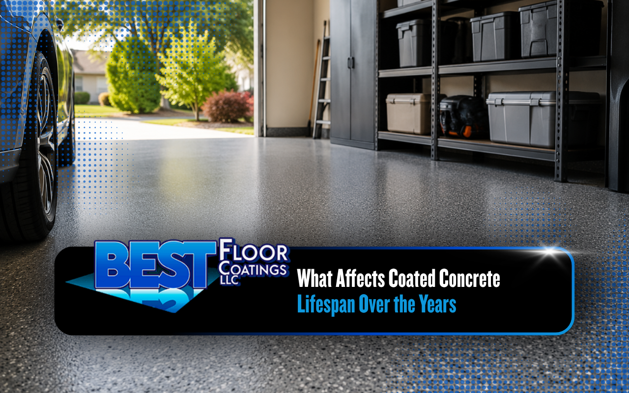 Coated concrete lifespan supported by a durable garage floor finish