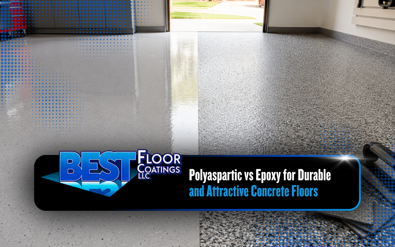 Polyaspartic vs epoxy comparison on a finished garage floor